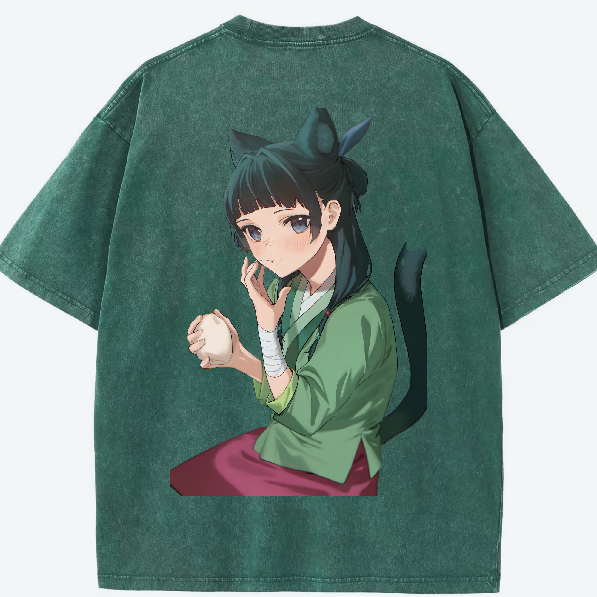 （画像用） 薬屋のひとりごと The Apothecary Diaries 綿100% ヴィンテージ風 半袖Tシャツ（背面プリント）
